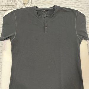 BYLT Charcoal S/S Henley - BYLT Blend